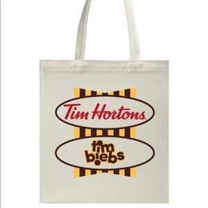 Tim Biebs Justin Bieber LIMITED EDITION Tim Hortons Collab Tote Bag - New in bag